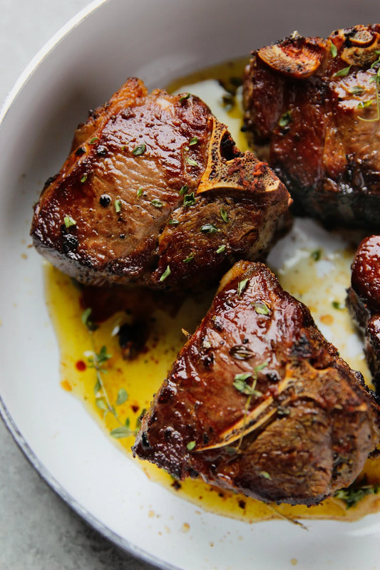 Grilled Rosemary Garlic Lamb Loin Chops